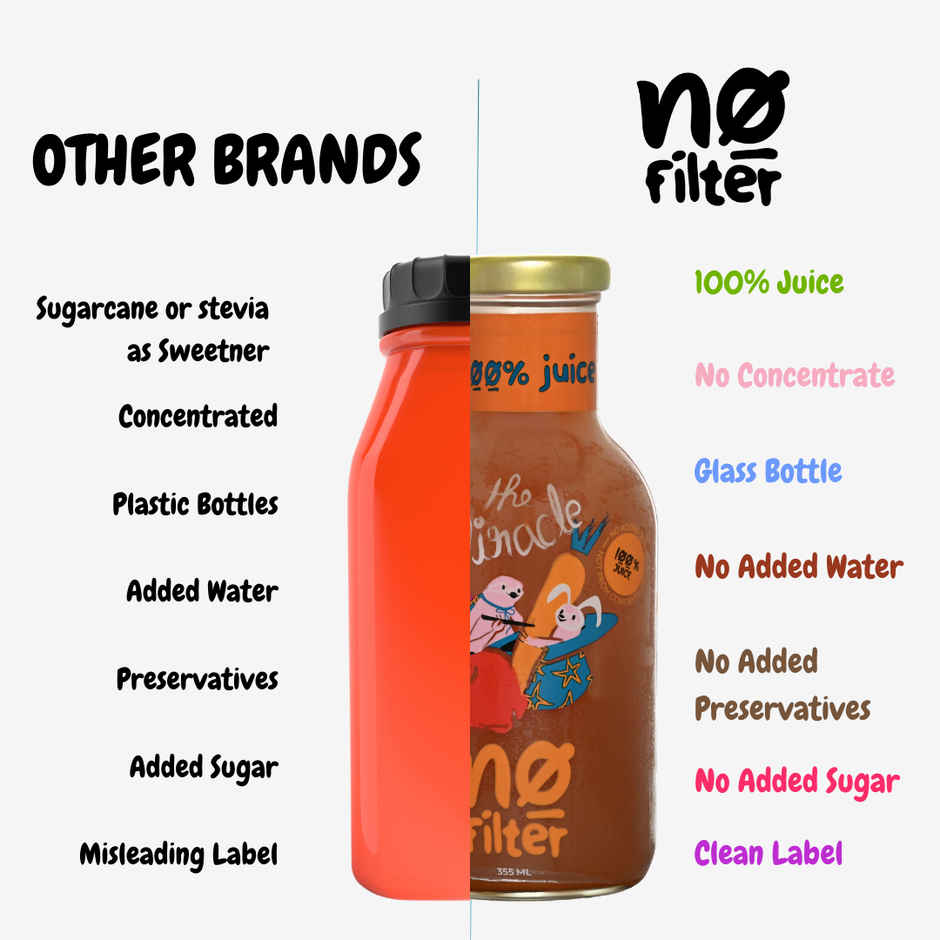 No filter Real Apple-Beetroot-Carrot Juice