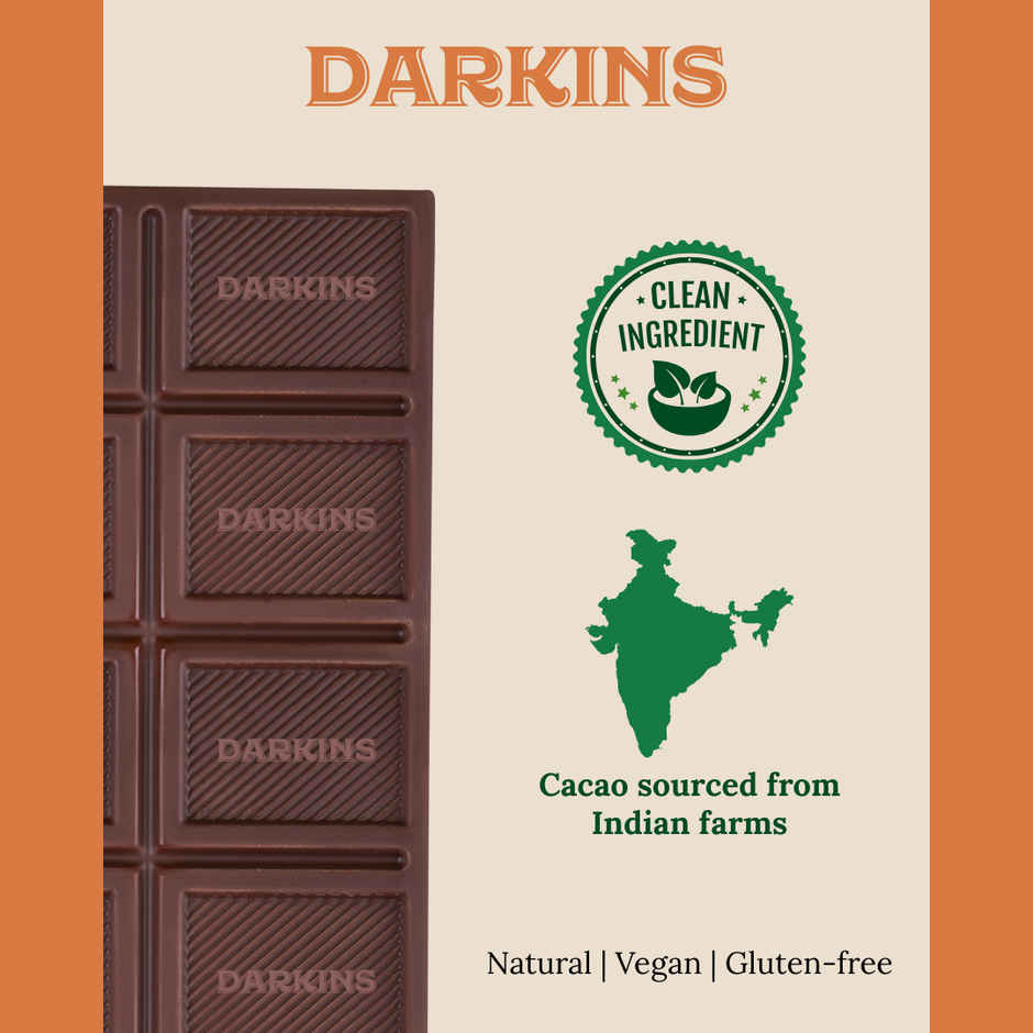 Darkins Sugar Free Dark Chocolate 70% | Almond Crunch