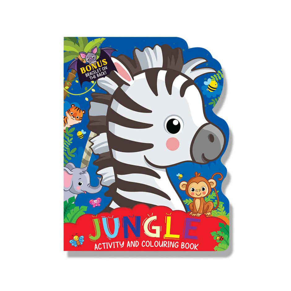 Dreamland Jungle Activity and Colouring Book Die Cut Shape 48 Pages