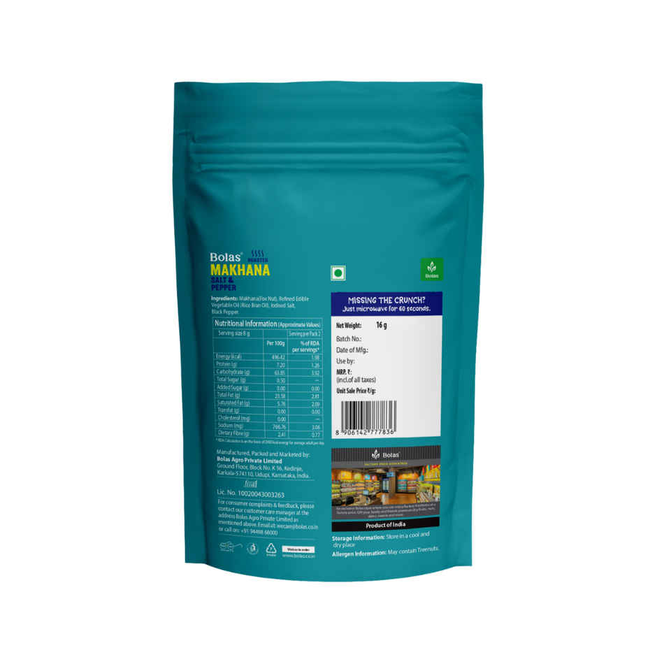 Bolas Salt And Pepper Makhana