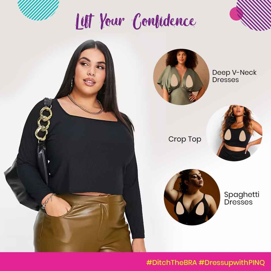 PINQ POLKA Breast X Nipple Pasties - Nude | Xtra Large