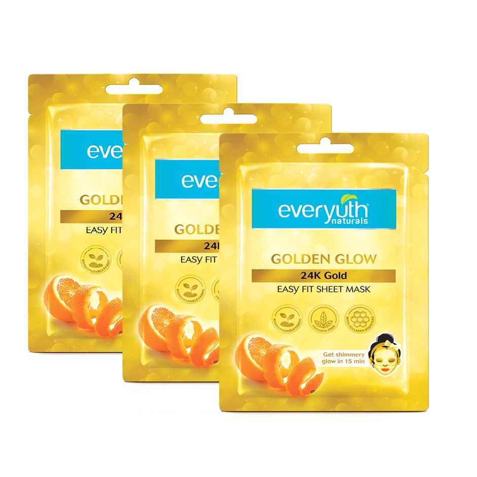 Everyuth Naturals Golden Glow 24K Gold Sheet Mask