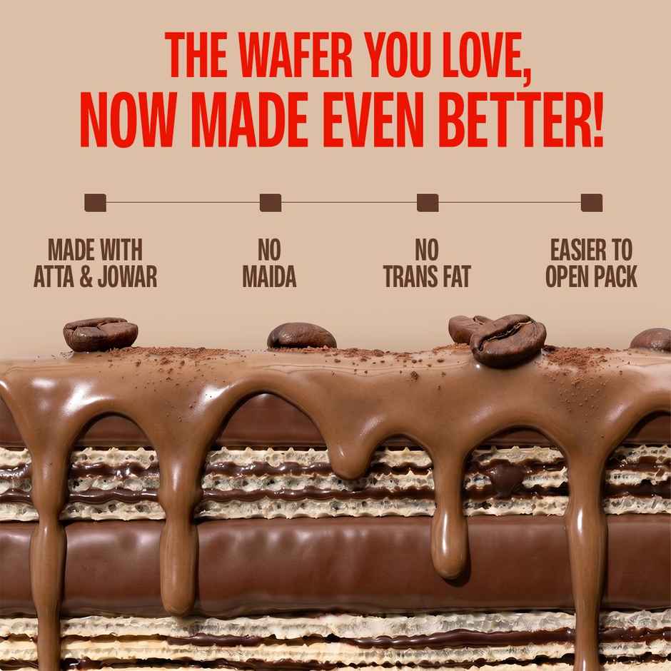 SuperYou 10g Protein Wafer Bar - Coffee (Made with Atta & Jowar. No Added Sugar. No Trans Fat.)