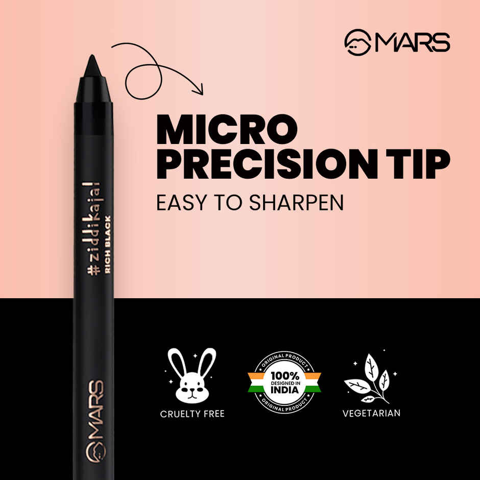 MARS Cosmetics Ziddi Kajal Pencil (Kajal)