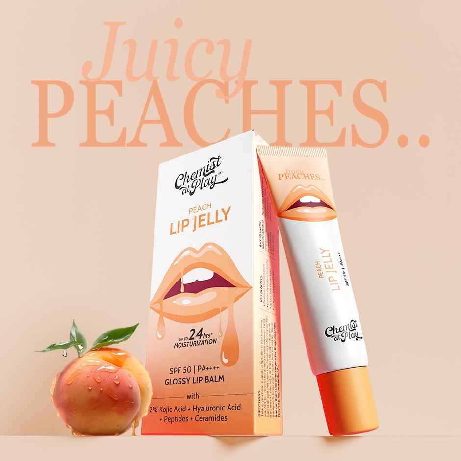 Chemist At Play Peach Tinted Lip Balm for Dry | Chapped | Pigmented Lips - SPF 50 PA++++