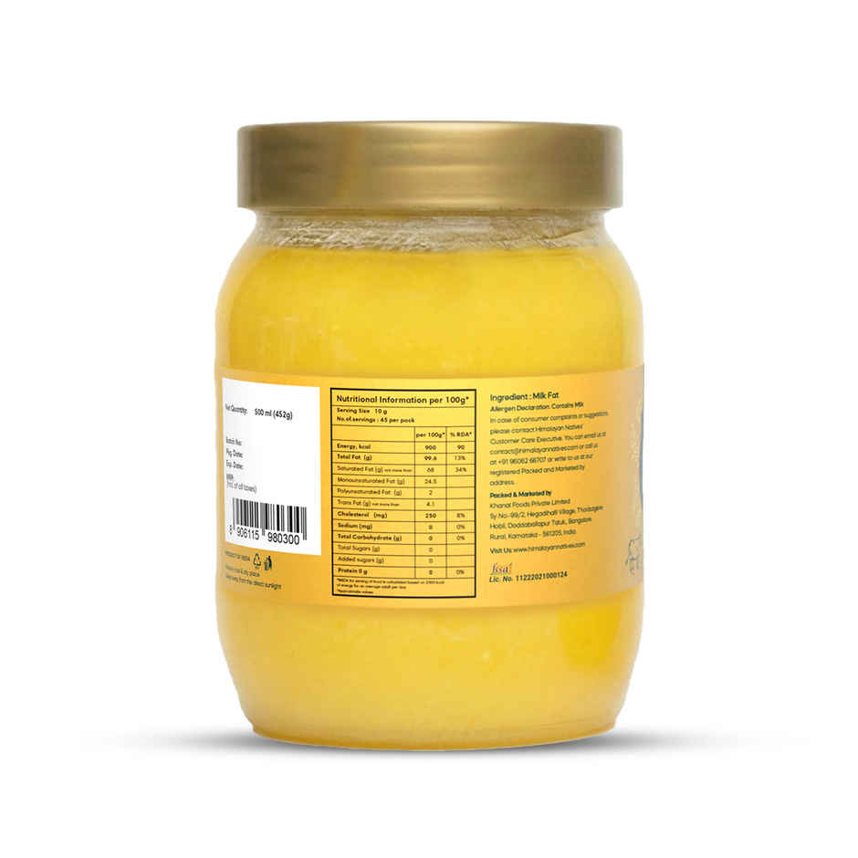 Himalayan Natives A2 Gir Cow Ghee | Jar