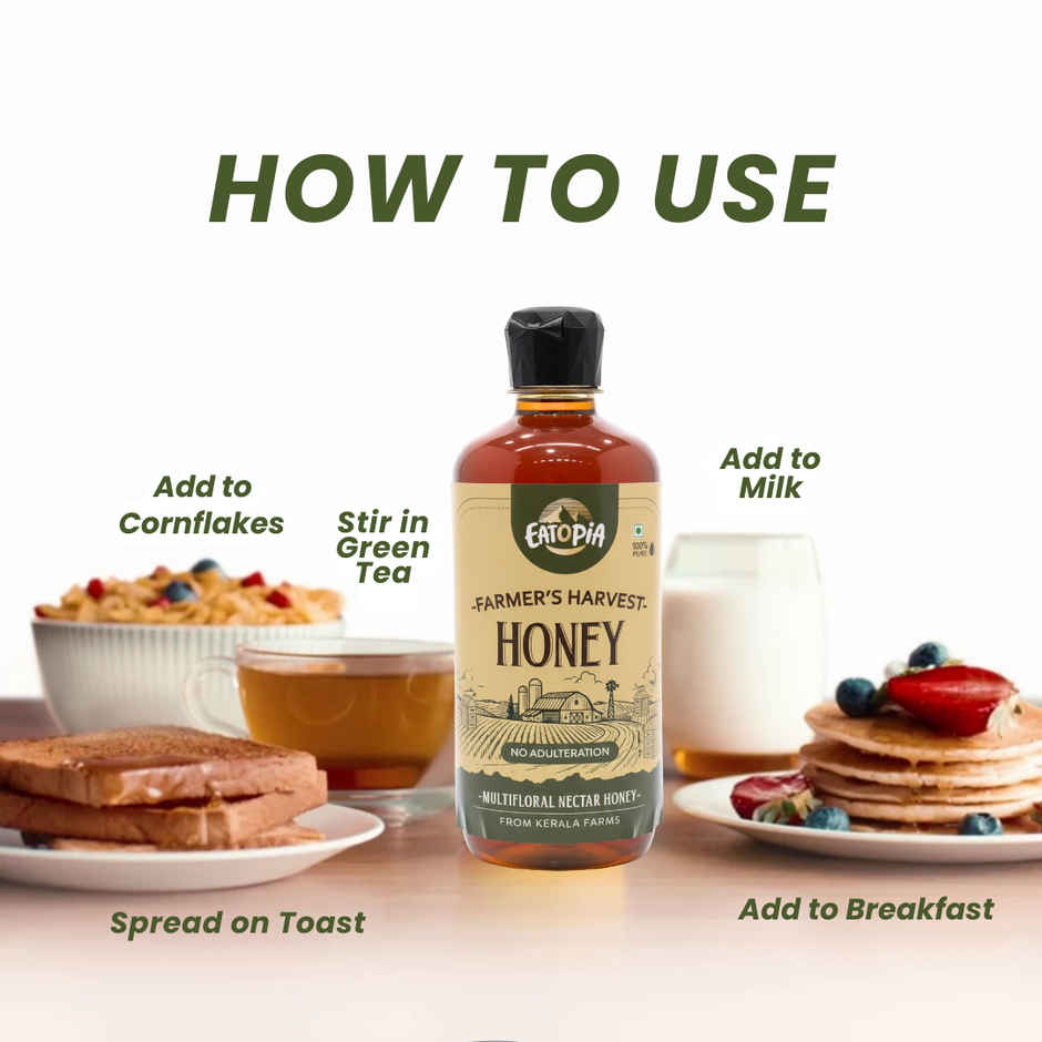 Eatopia Natural Farmer's Harvest Honey | No Added Sugar