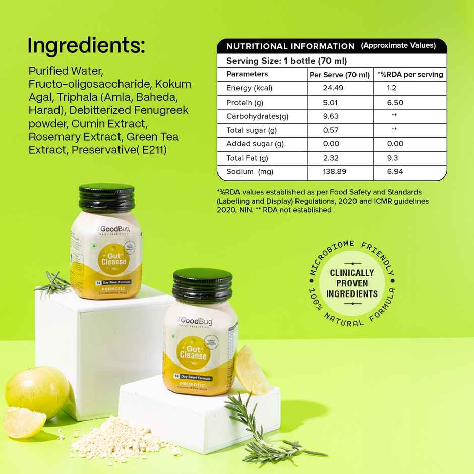 The Good Bug Gut Cleanse Health Supplement - Improves Digestion & Gut Health