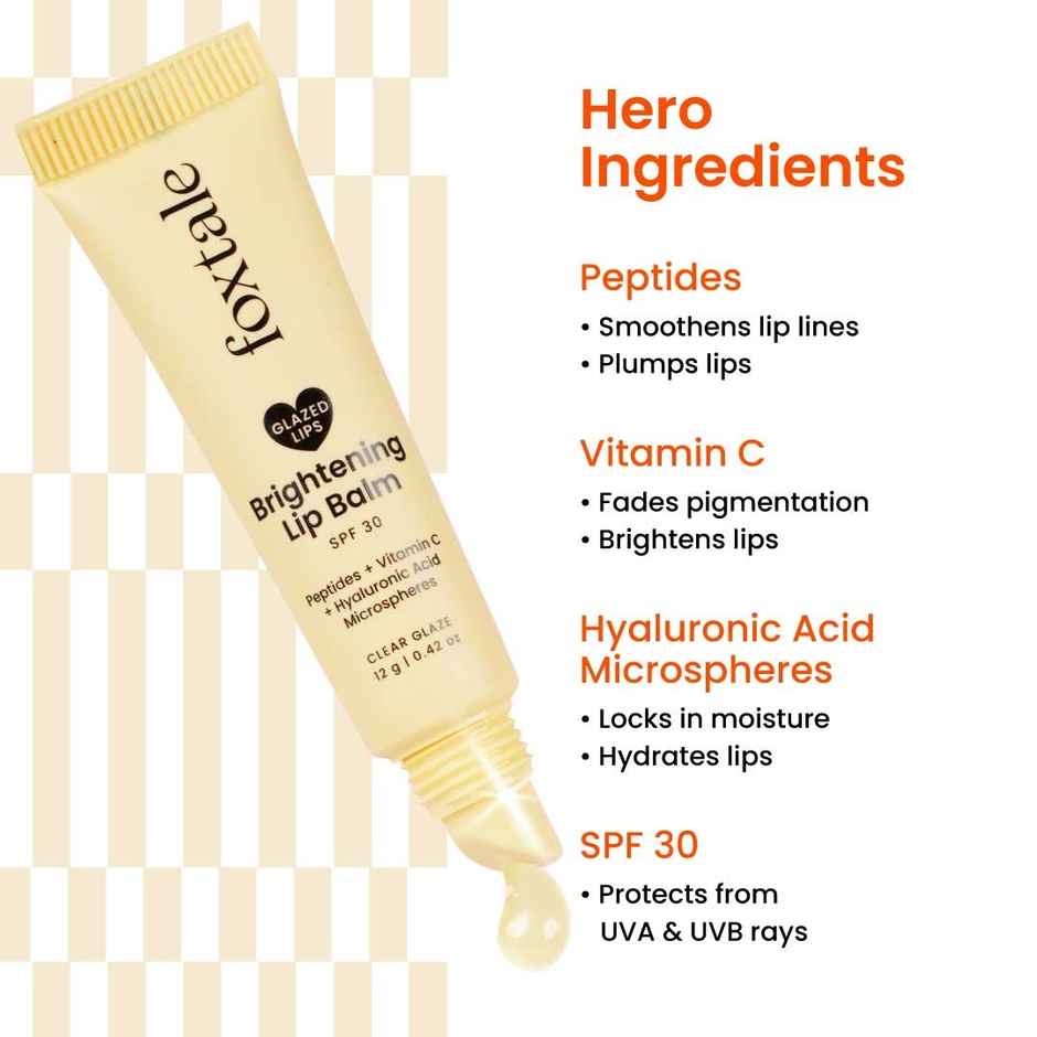 Foxtale SPF 30 Brightening Lip Balm with Peptitdes