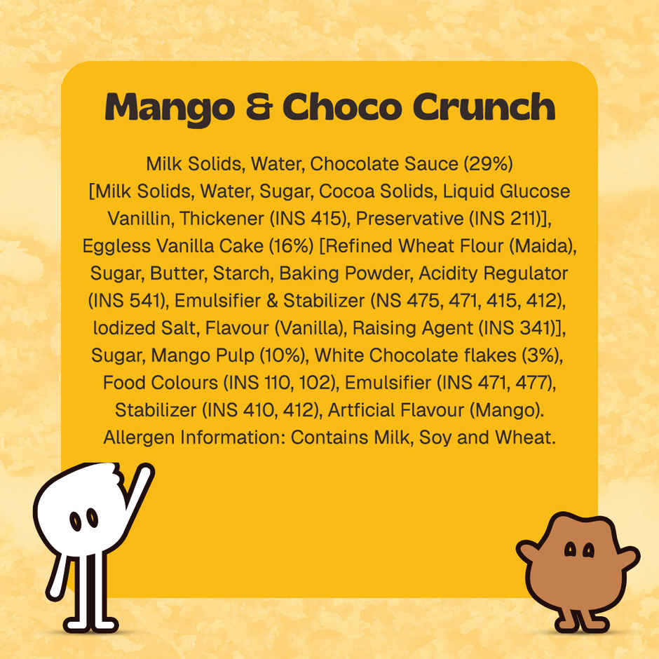 OB & GOB Mango & Choco Crunch Ice Cream Sundae