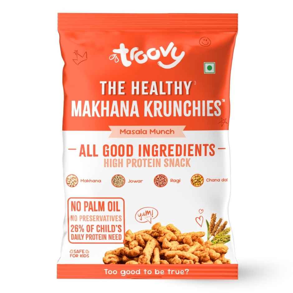 Troovy Healthy Makhana Krunchies | High Protein, No Palm Oil