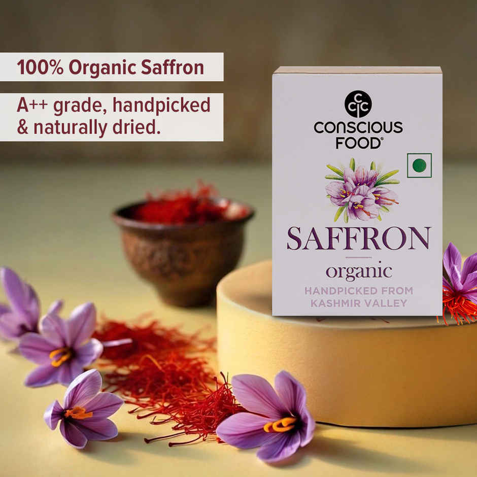 Conscious Food Organic Saffron | Glass Jar