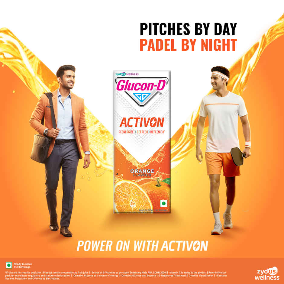 Glucon-D Activon Ready to Drink Beverage | Orange Flavour