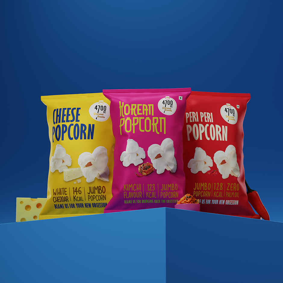 4700BC Cheese, Korean and Netflix Cheese & Caramel Popcorn Combo