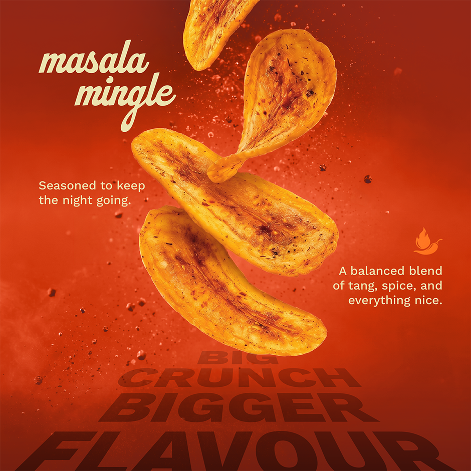 Beyond Snack Vibe - Long Banana Chips - Masala Mingle