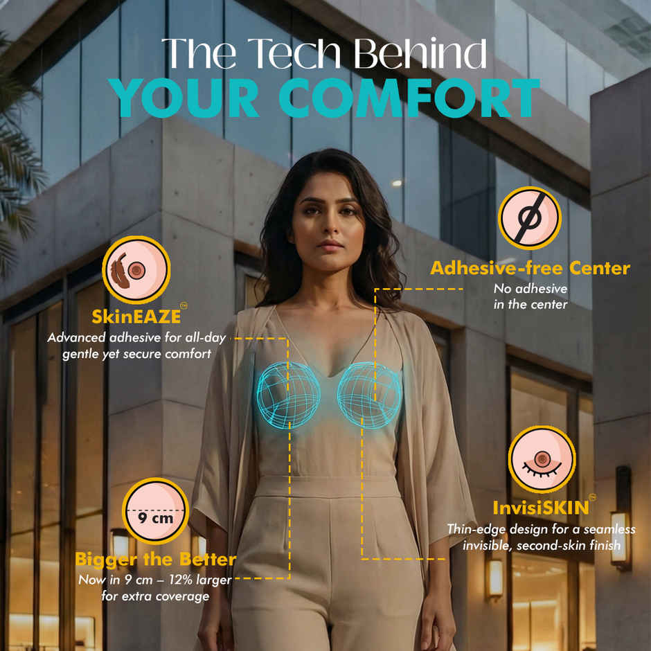 Pinq Polka Reusable Nipple Cover | Nude | 10 cm No Glue