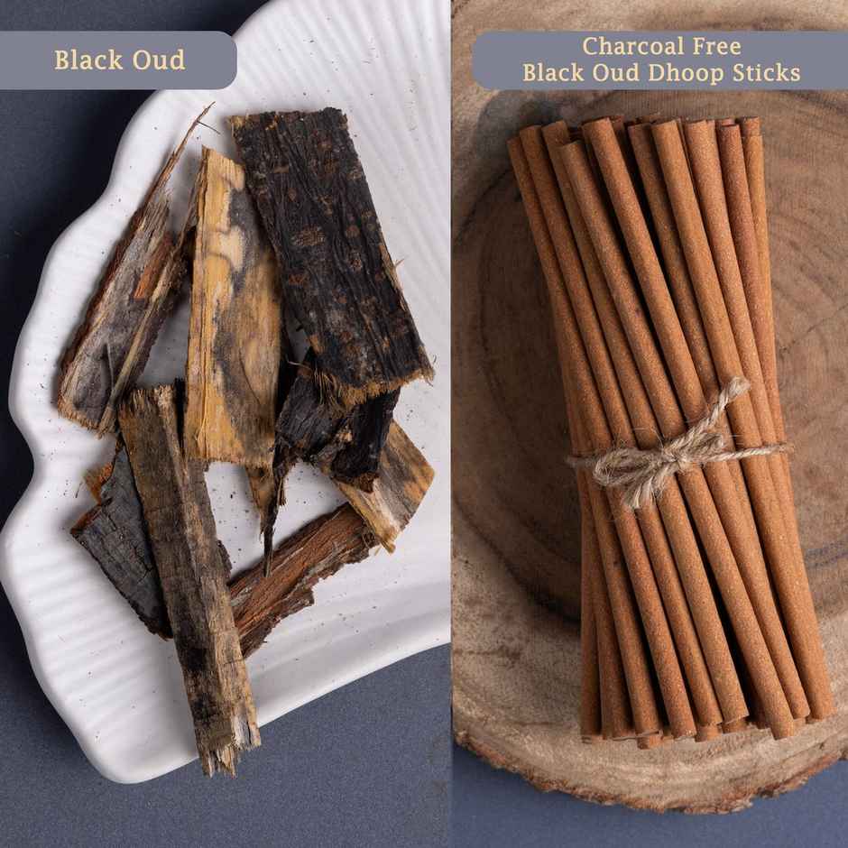 Scent Premium Bambooless Dhoop Sticks | Black Oudh Fragrance | Mangaldeep