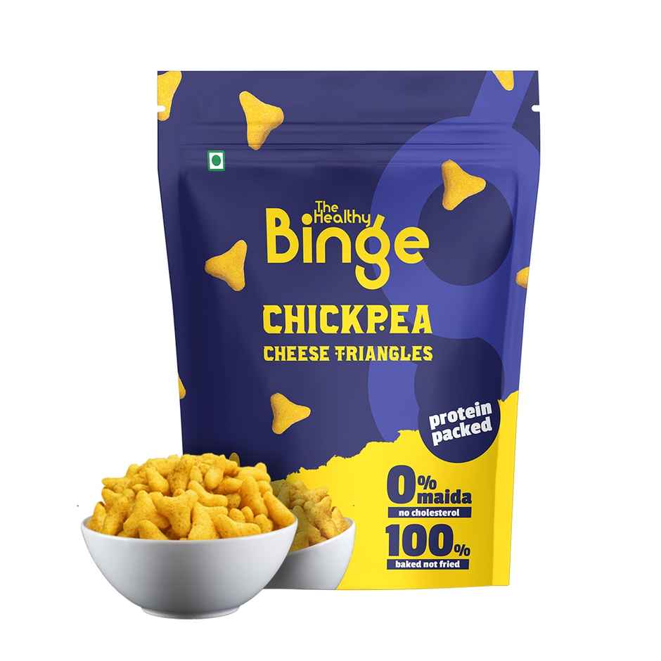 High Protein Chickpea Puffs-Cheese, Baked, No Palm Oil  