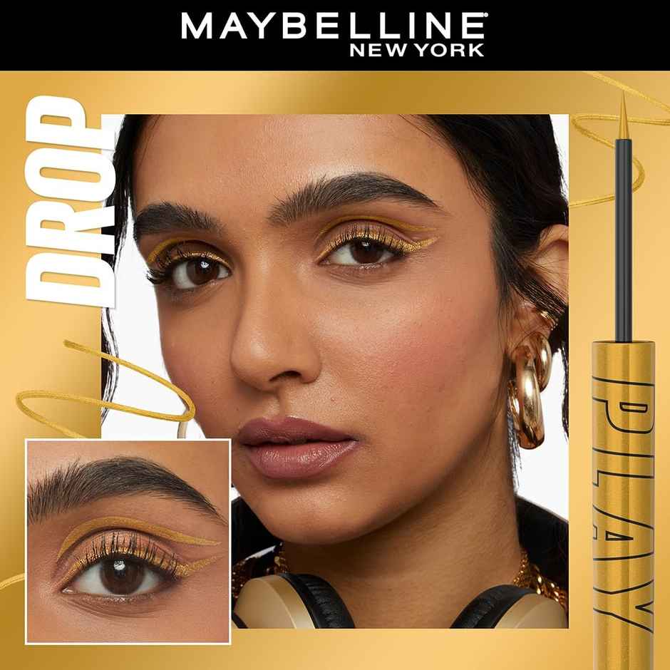 Maybelline Tattoo Play Gold Liquid Eyeliner - Drop