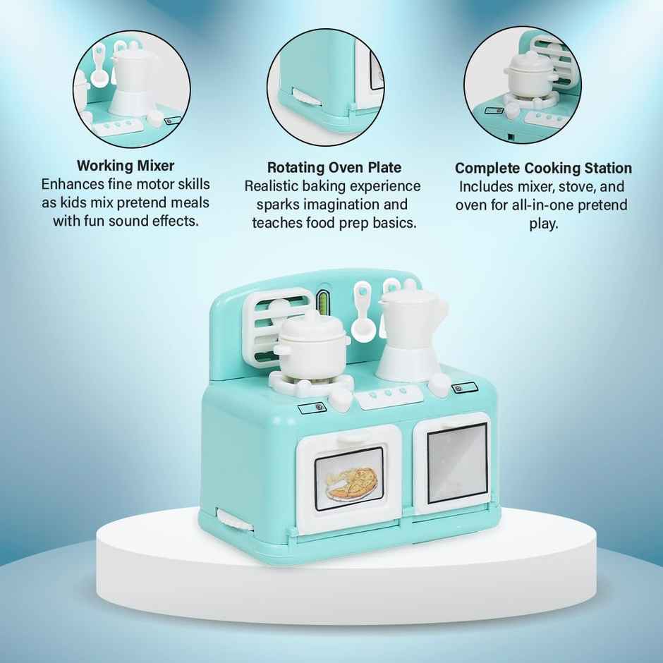 Anz Toy Green Oven & Sewing Machine