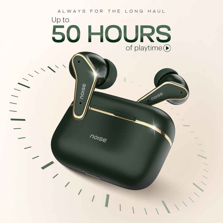Noise Buds VS102 Elite 50H Battery 4 Mic ENC 11mm Driver Instacharge TWS Earbuds | Forest Green