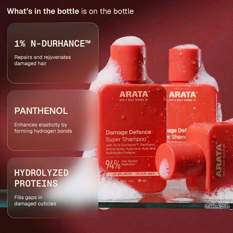 Arata Super Shampoo for Hair Damage Repair & Scalp Care