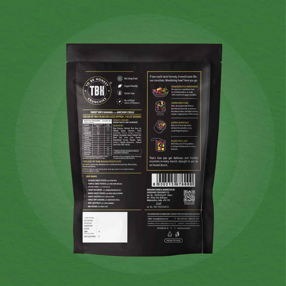 To Be Honest Sweet Ripe Banana with Amchur & Chilli Combo 