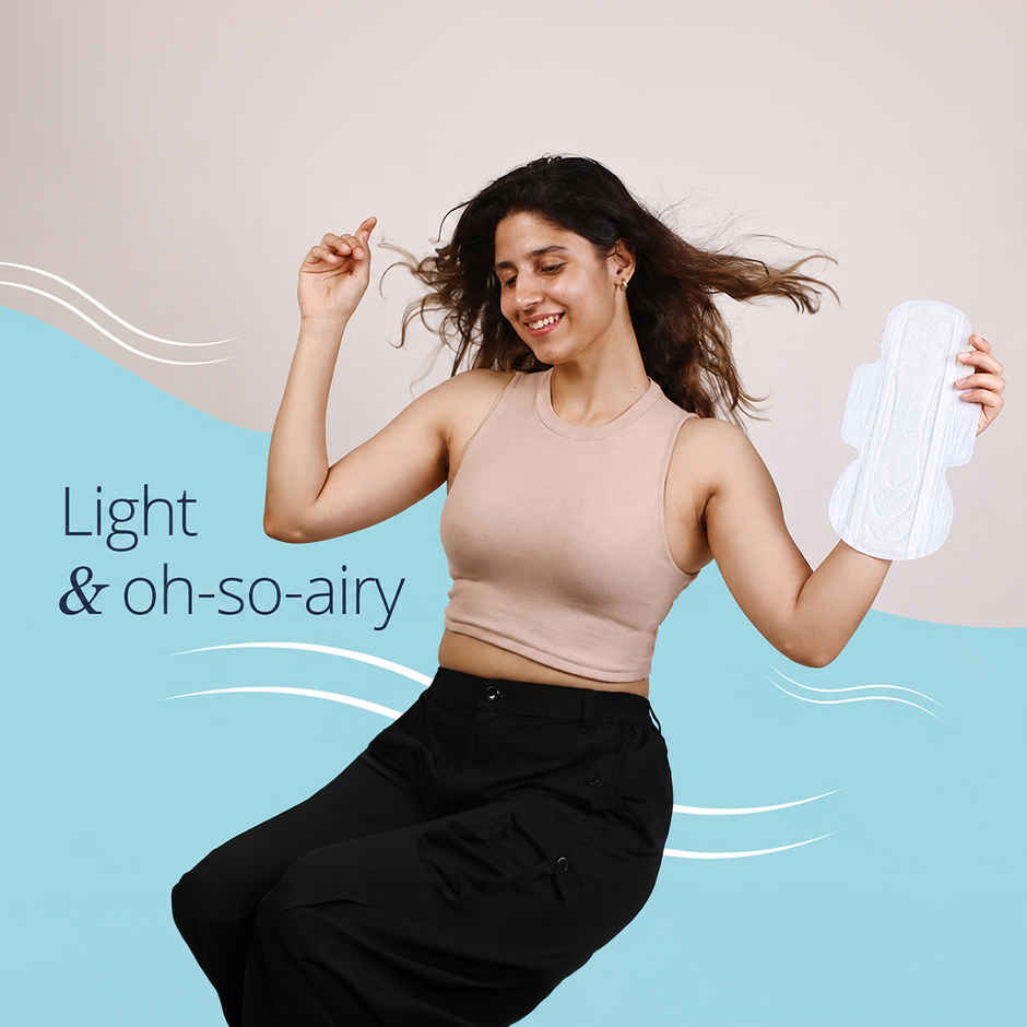 Carmesi Air Feel Sanitary Pads | L | Dual Airflow Pores | Airy, Sweat Free & Rash Free