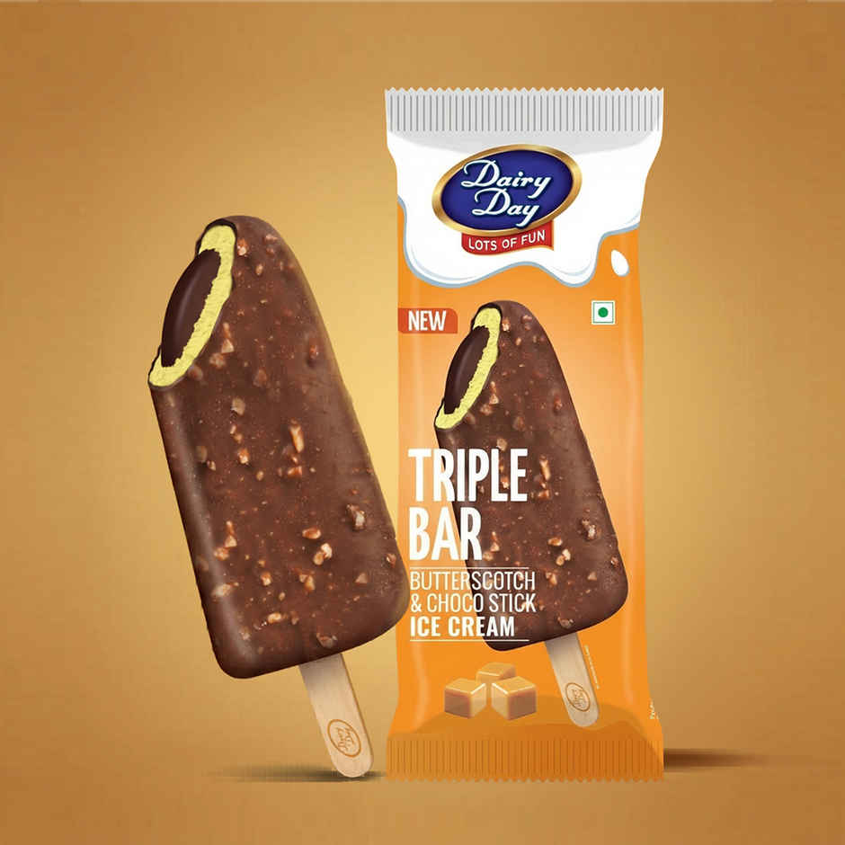 Dairy Day Triple Bar Butterscotch Ice Cream Stick Combo
