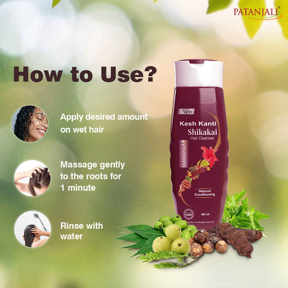 Patanjali Kesh Kanti Shikakai Shampoo (Hair Cleanser) - Long Strong Hair
