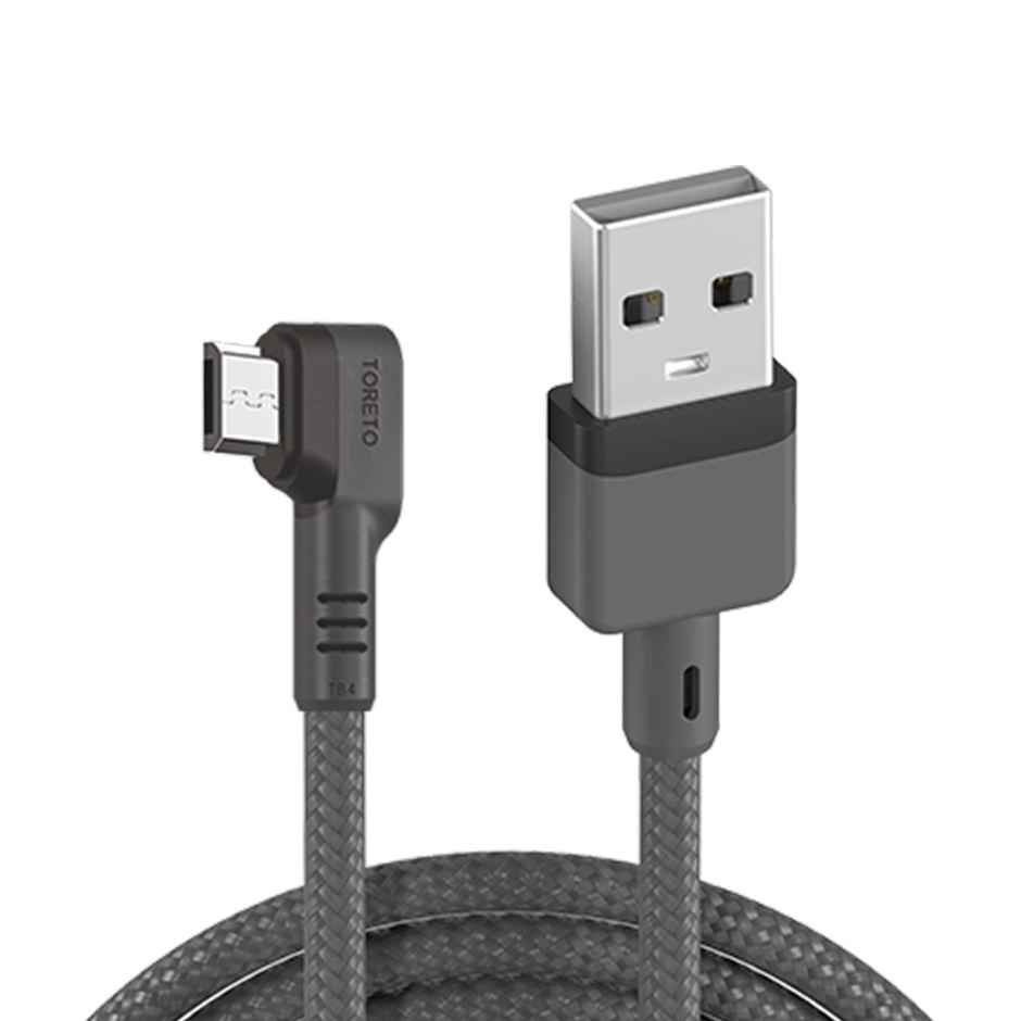 Toreto 3A Fast Charging 1.1m Micro USB Cable for Smartphones | Laptops & Other Micro USB Devices