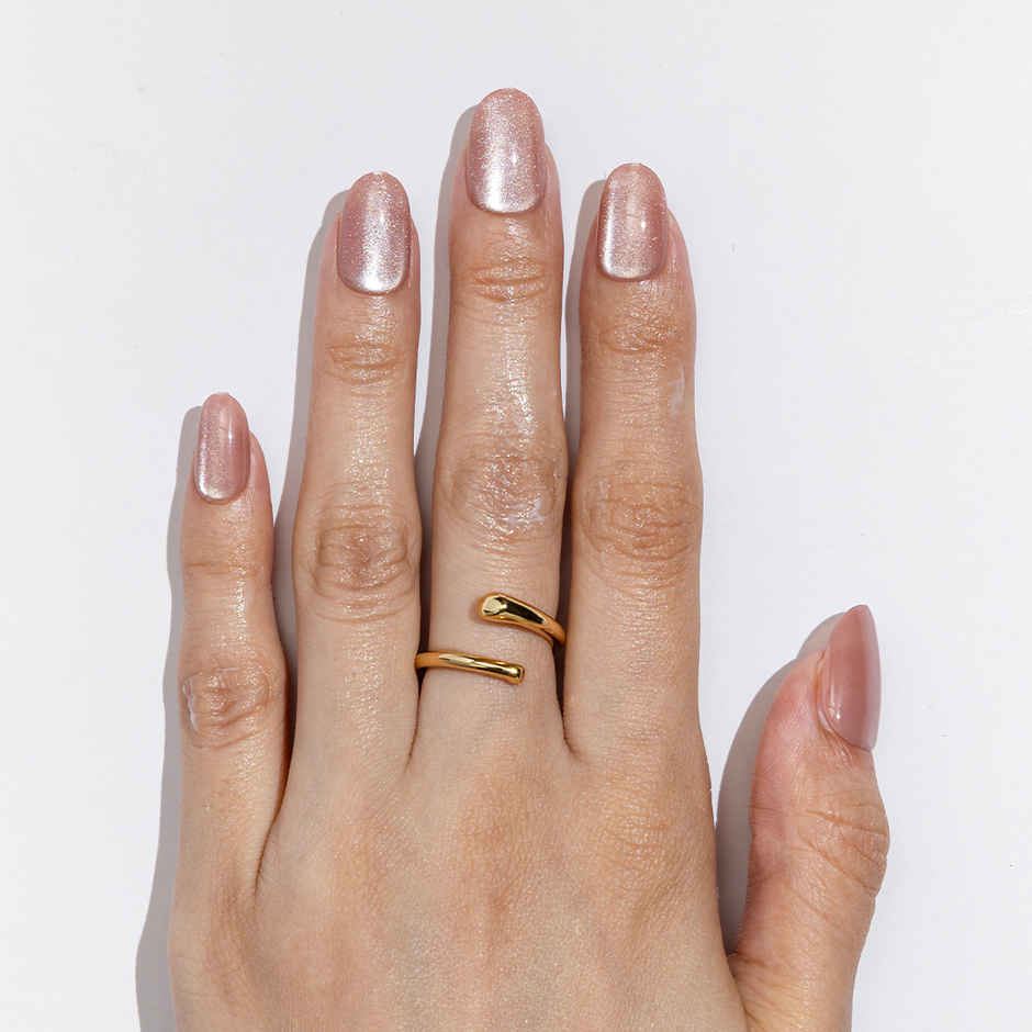 Gush Beauty Nailed It | Reusable Luxury Press On Nails With Application Kit - People Pleaser Cat Eye