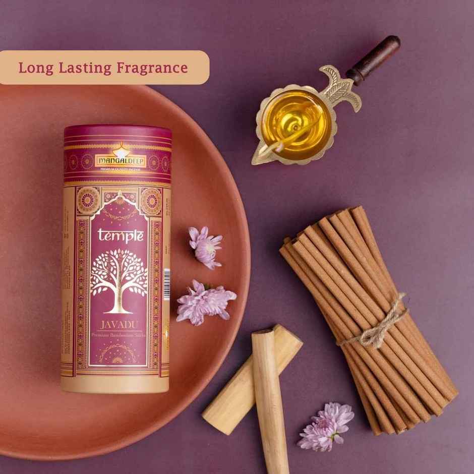 Temple Premium Bambooless Dhoop Sticks | Javadhu Fragrance | Mangaldeep