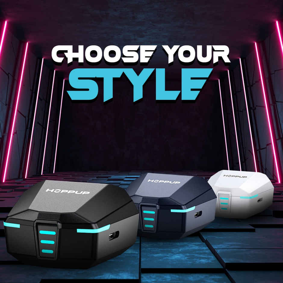 Hoppup Xo4 Gaming In Ear Earbuds With 50H Playtime -Black