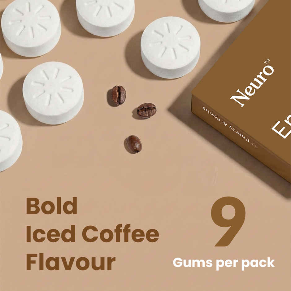 Neuro Energy and Focus Gums Blister Iced Coffee