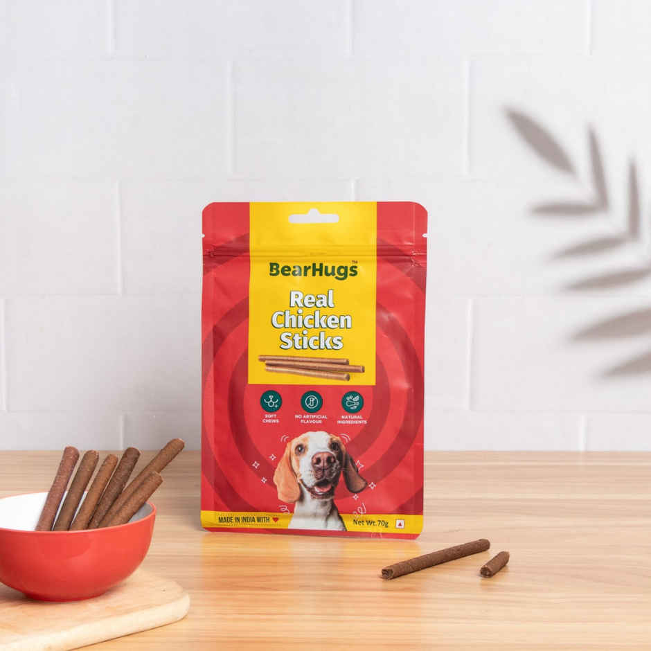 Bearhugs Real Chicken Sticks Dog Treat