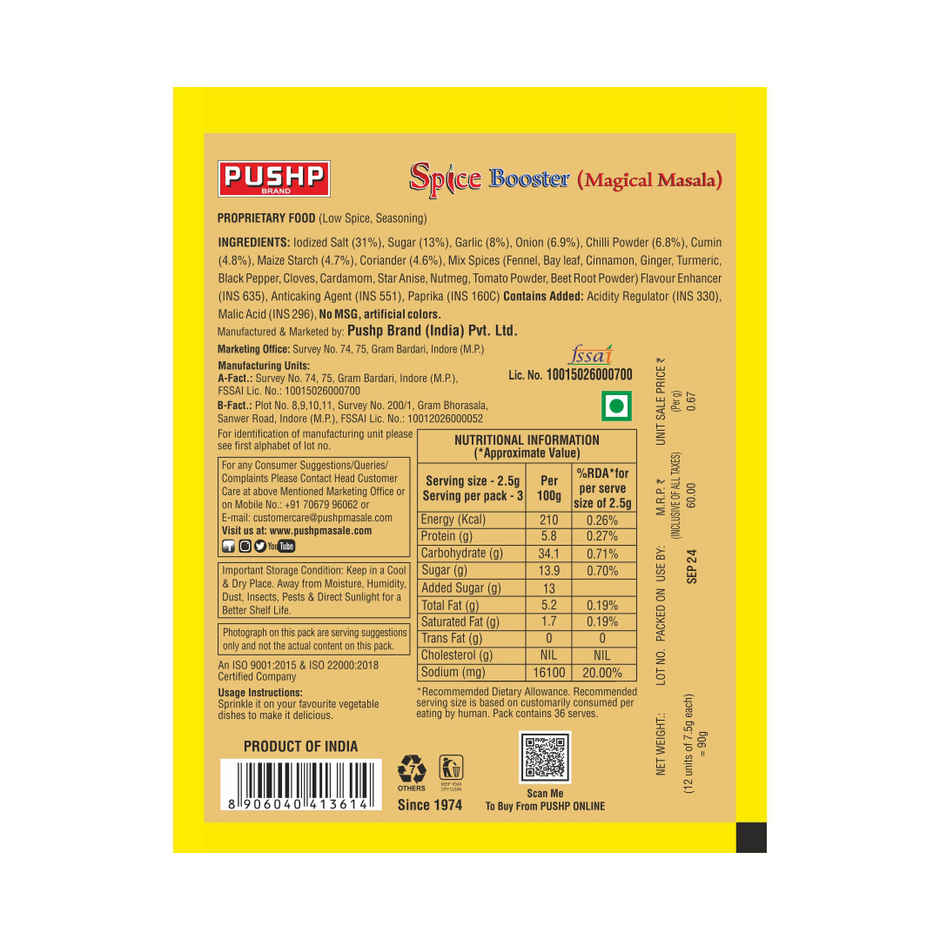 Pushp Spice Booster Magical Masala Standy Pouch
