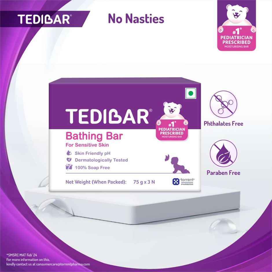 Tedibar Bathing Bar For Babies Sensitive Skin Pack