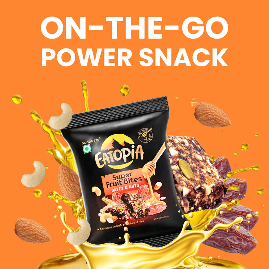 Eatopia Fruit Minis Date Bites Energy Bars (No Refined Sugar & Preservatives)