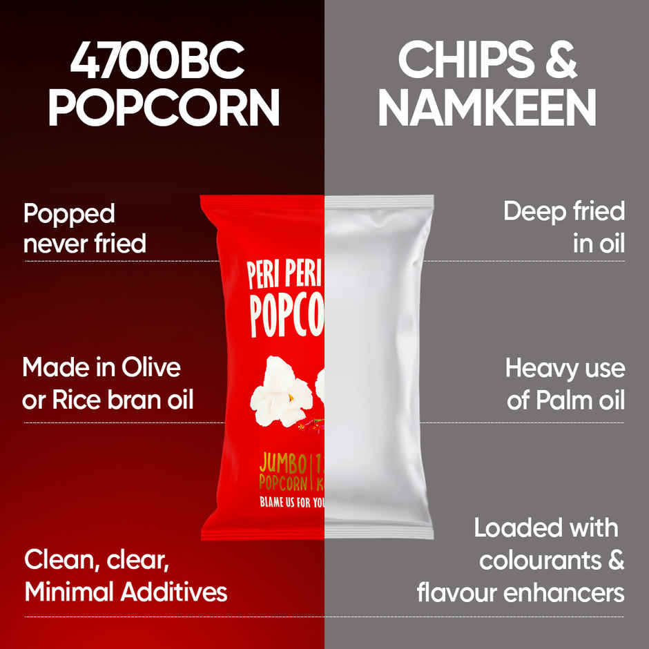 4700BC Peri Peri Popcorn | Jumbo Size | Zero Palm Oil