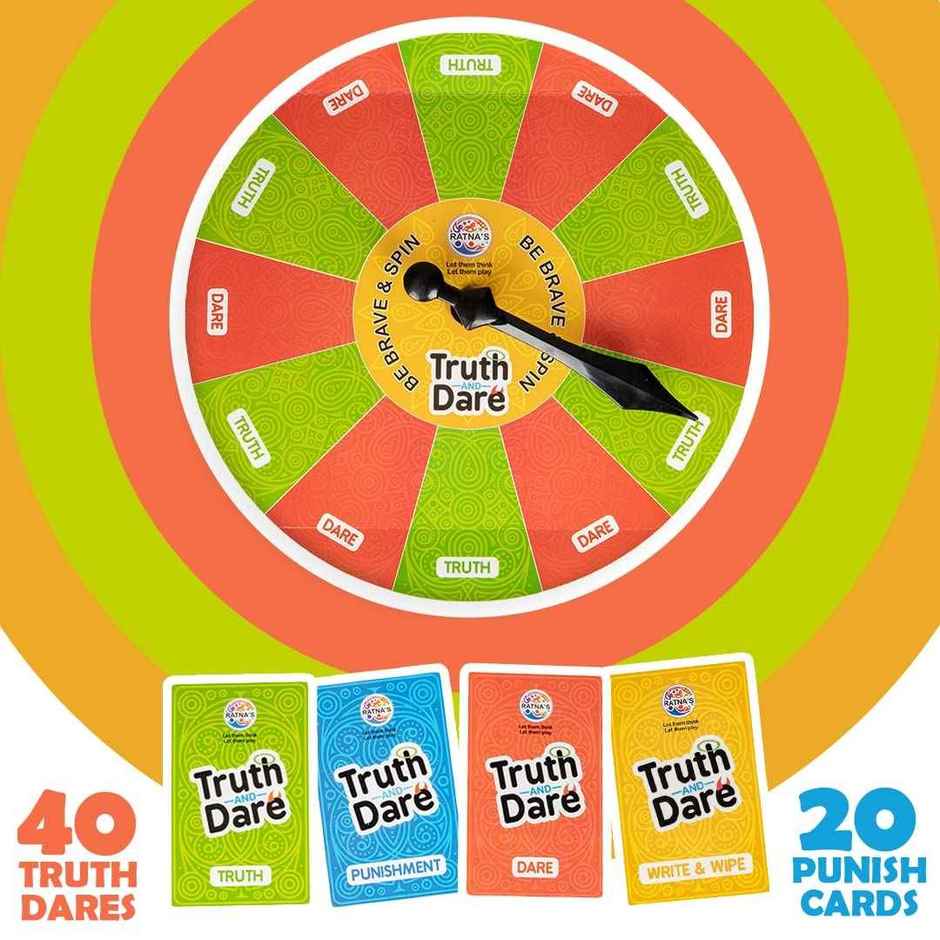 Ratna's Truth And Dare Party Board Game | 5+ years