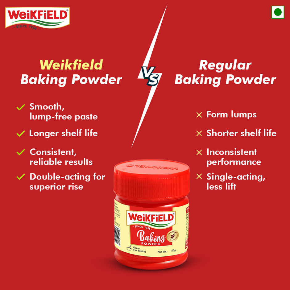 Weikfield Baking Powder Jar | Double Acting