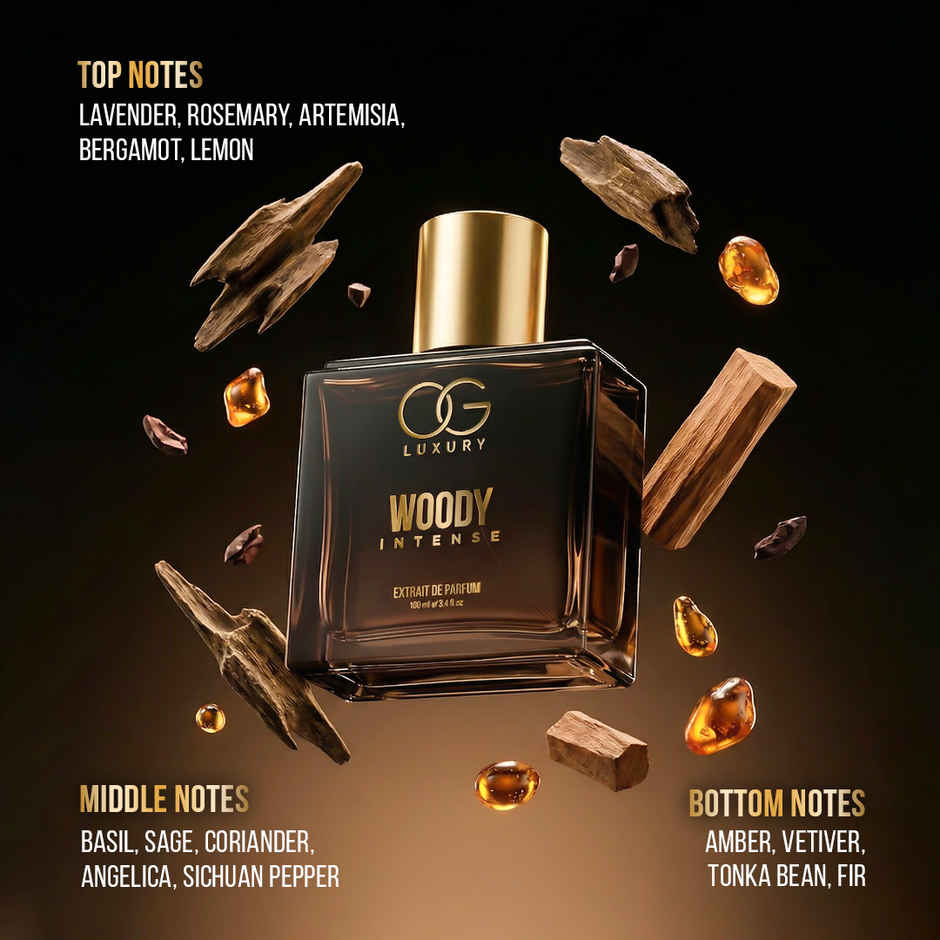 OG Luxury Woody Intense Extrait De Parfum | Woody & Spicy Long-Lasting Perfume for Men