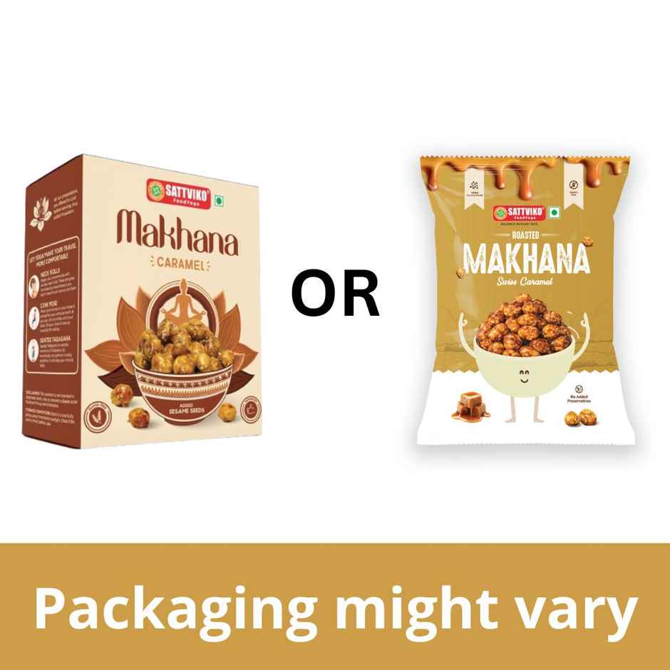 Sattviko Swiss Caramel Roasted Makhana