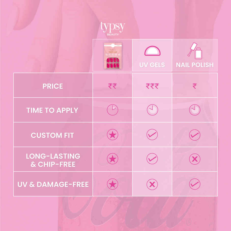 Typsy Beauty Press Play Instant Luxury Press-On Nails Kit - Pink AF 05