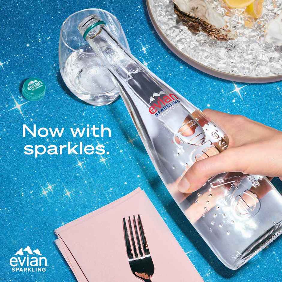 Evian Sparkling Water