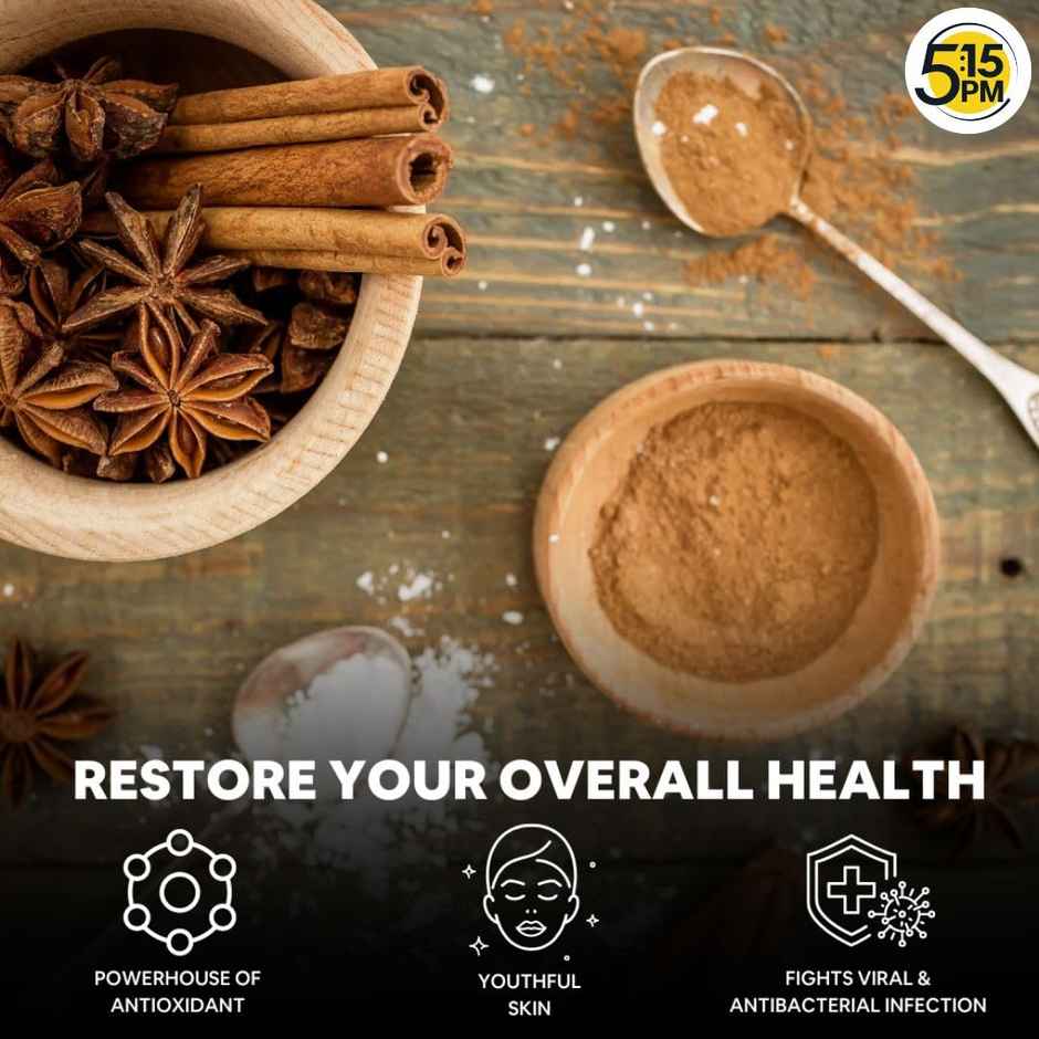 5:15PM Cinnamon Powder | Dalchini Powder | For weight loss| Absolutely Pure & Natural