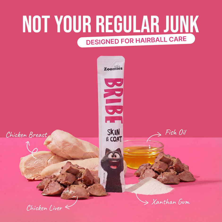 Zoomies Bribe Skin and Coat Cat Creamy Treat