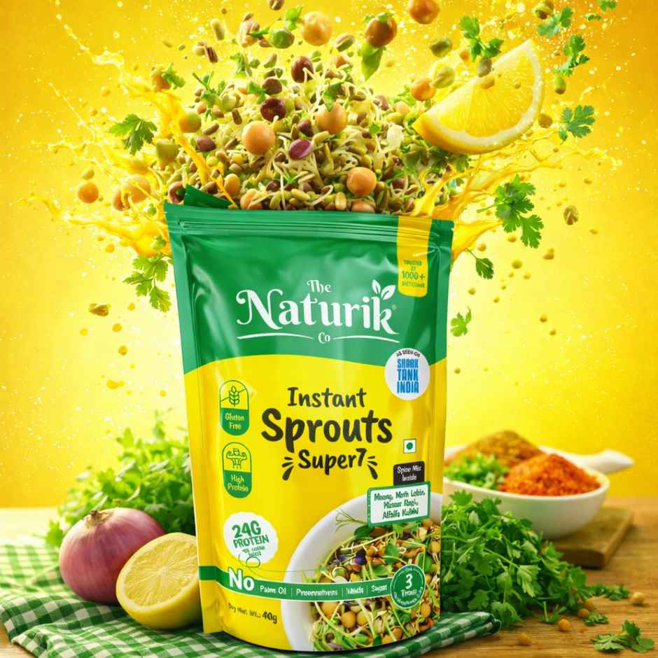 The Naturik Co High Protein Sprouts Mix Super 7 | Mixed Sprouts for Protein & Gut Health