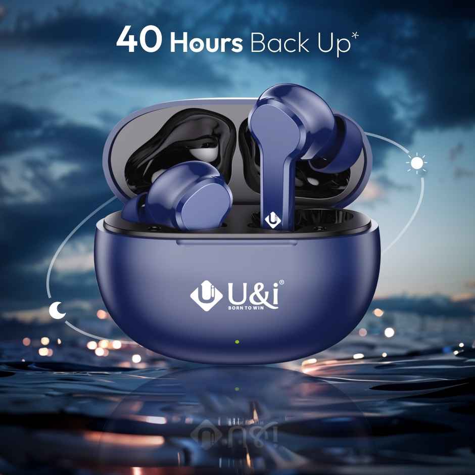 U&i Classy TWS 40H Backup | AI ENC | IPX5 | 10mm Driver | Blue
